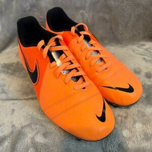 Nike CTR360 Enganche III FG Soccer Cleats Size 6.5Y Atomic Orange Black